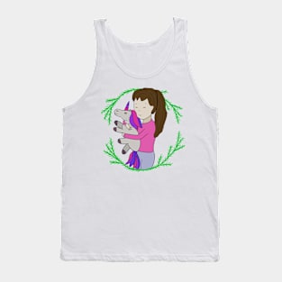 Girl and unicorn Tank Top